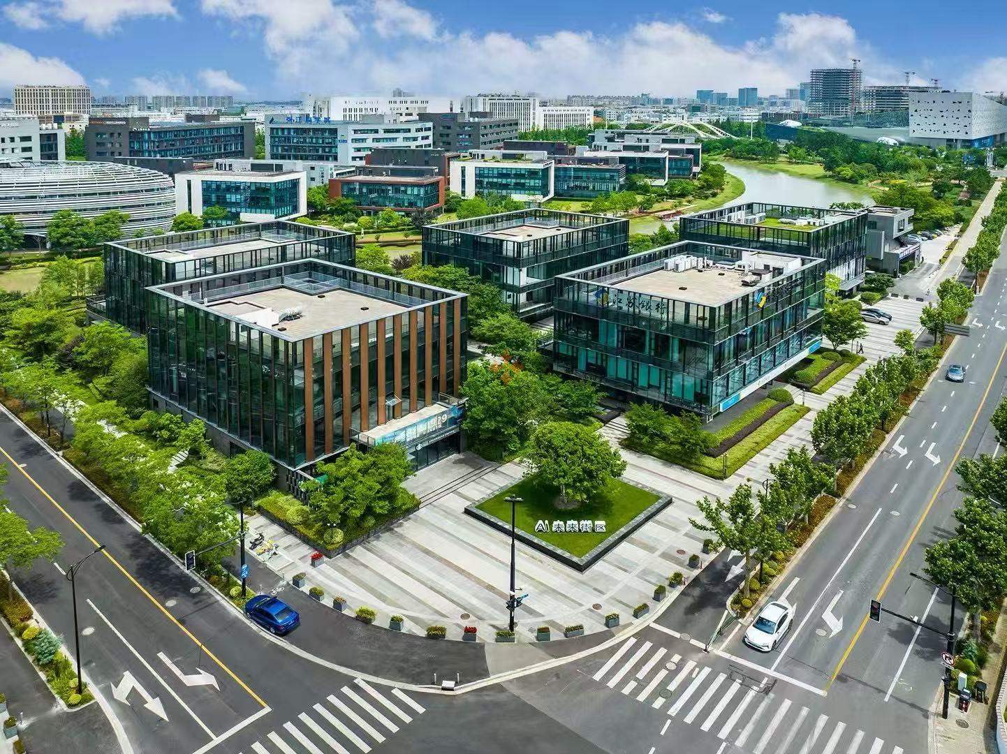 张江川杨河岸，AI未来街区，穿街引园，商业独栋庭院